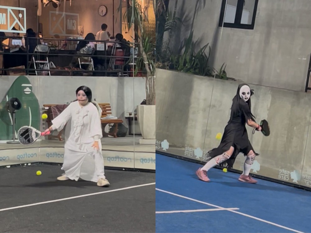 Kostum Horor Ramaikan Keseruan Ajang Padel Terbesar Di Surabaya