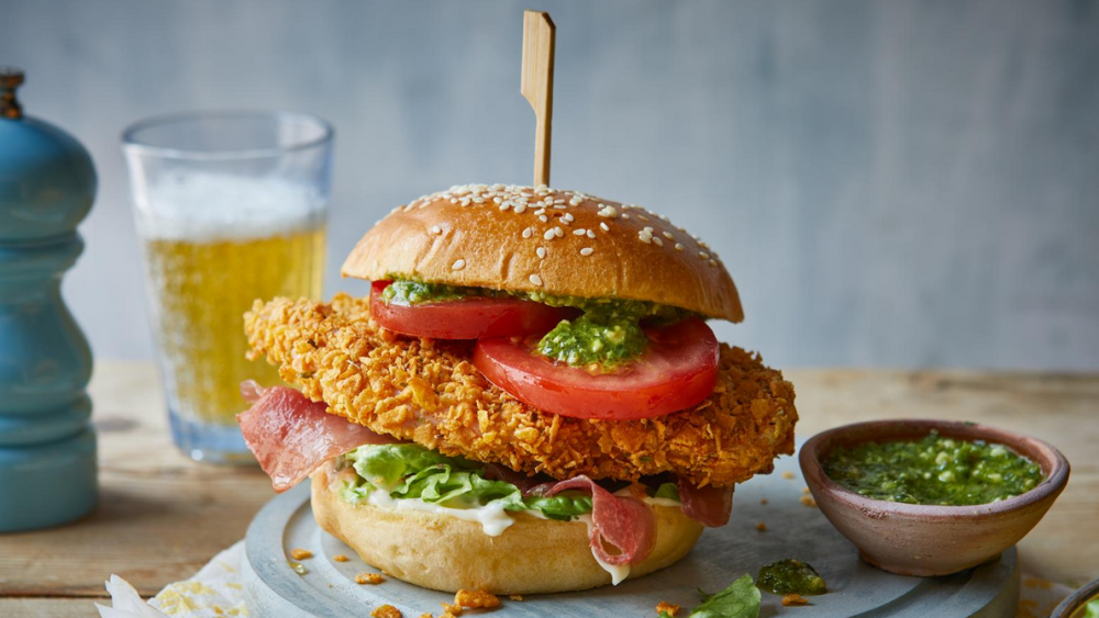 Crispy Chicken Burger Resep Mudah Olah Ayam Dengan Air Fryer