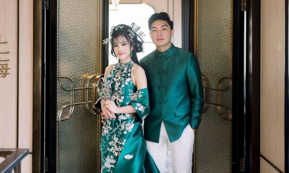 Jessica Jane & Erwin Phang Gelar Sangjit, Tampil Serasi dalam Sentuhan Hijau Emerald