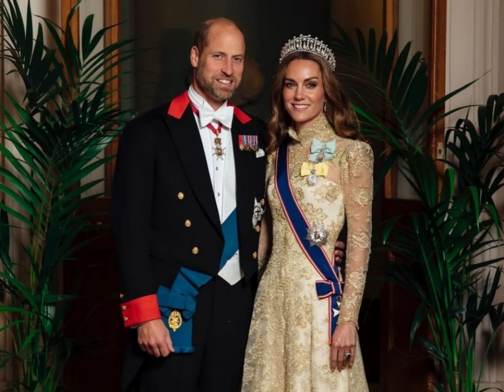 Penampilan Elegan Princess Kate Middleton Saat Jamuan Kenegaraan