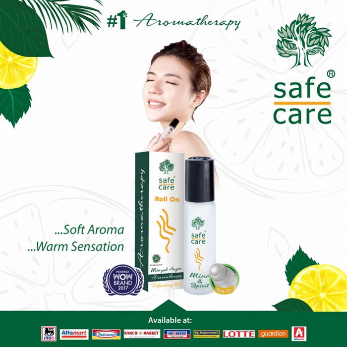 safe care, minyak angin sekaligus aromatherapy yang menenangkan